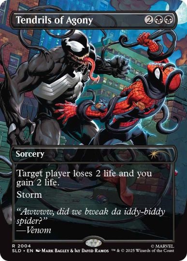 tendrils of agony venom mtg card spider man secret lair