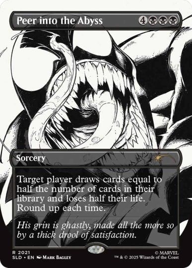 peer into the abyss inks mtg card