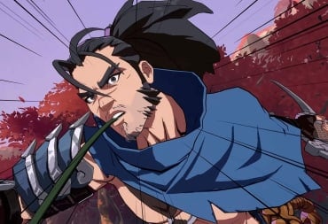 A close-up of Yasuo in 2XKO