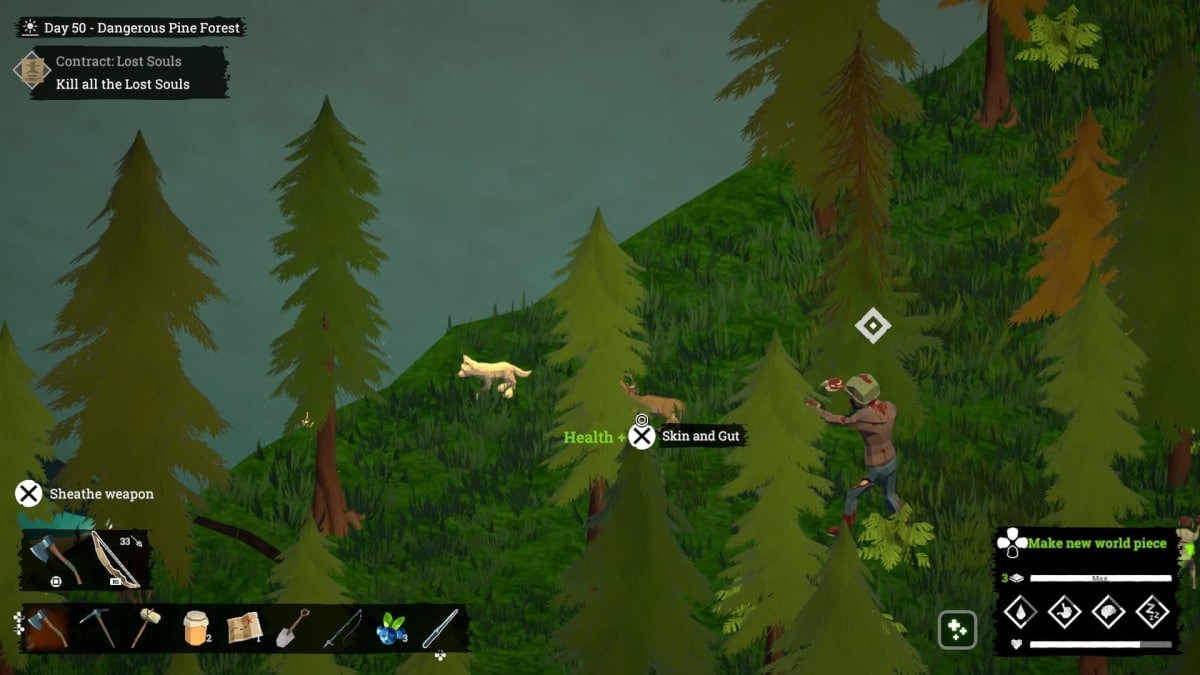 Fighting a giant Lost Soul in Above Snakes