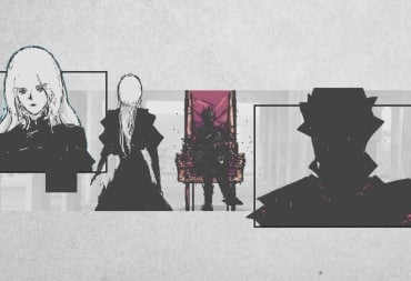 Akane confronting a mjor story boss deep within the underground building at the abandoned city.