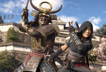 Yasuke and Naoe posing for combat in Assassin's Creed Shadows