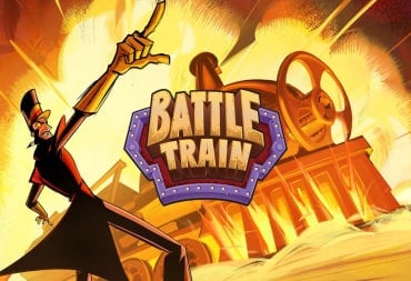 A spread-shot cover of Battle Train, showcasing Conductor Aalvado pointing off-screen while a train explodes behind him.
