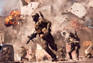 A soldier running from an explosion in Battlefield 6