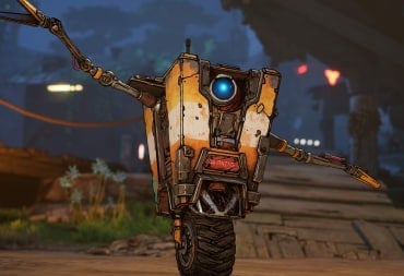 Claptrap with his arms outstretched in Borderlands 4