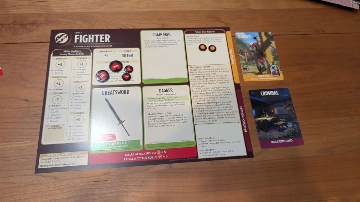 D&D Heroes of the Borderlands Review Fighter Character Sheet