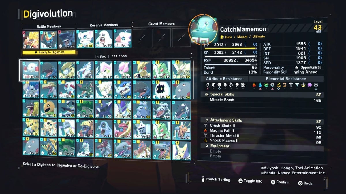 Digimon Story Time Stranger Digimon Bank