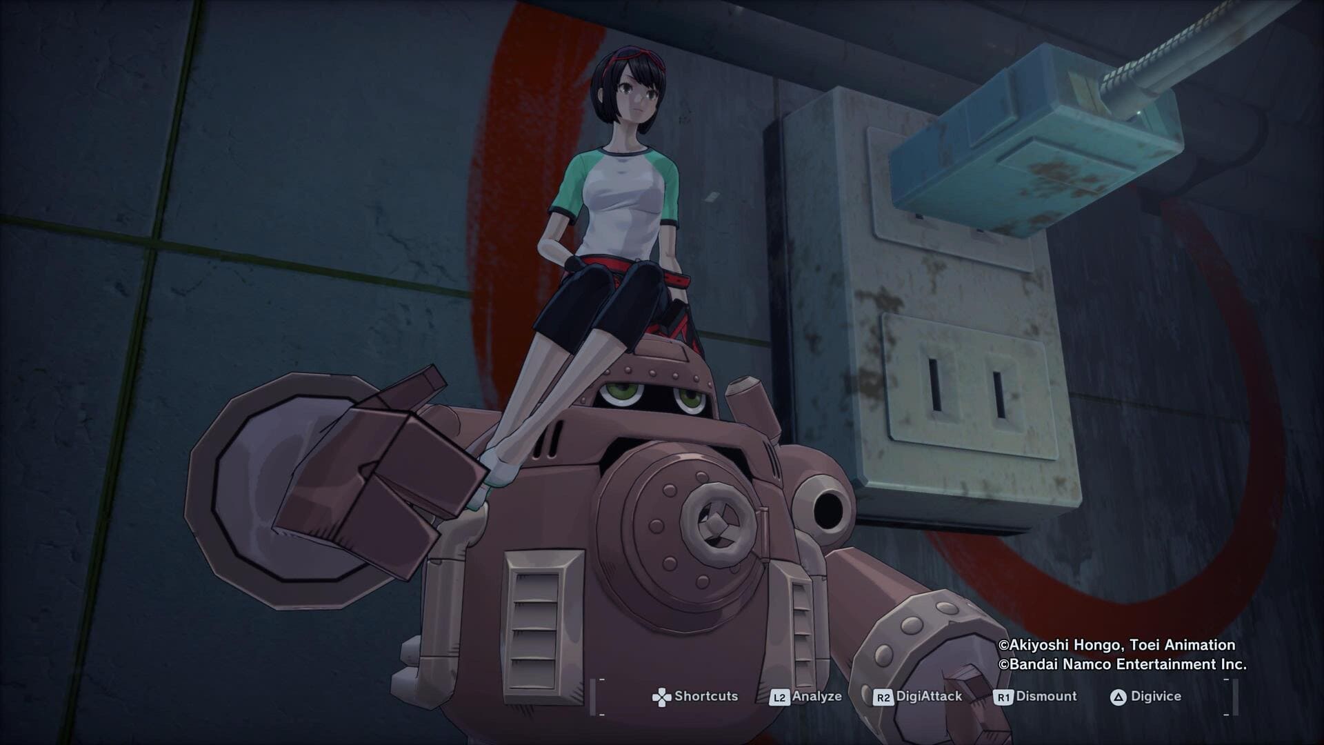 The Agent rides a mount in Digimon Story: Time Stranger