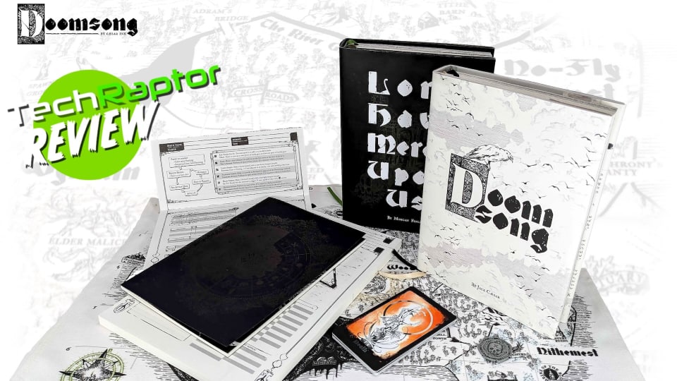 An Image from our Doomsong Review featuring the game books