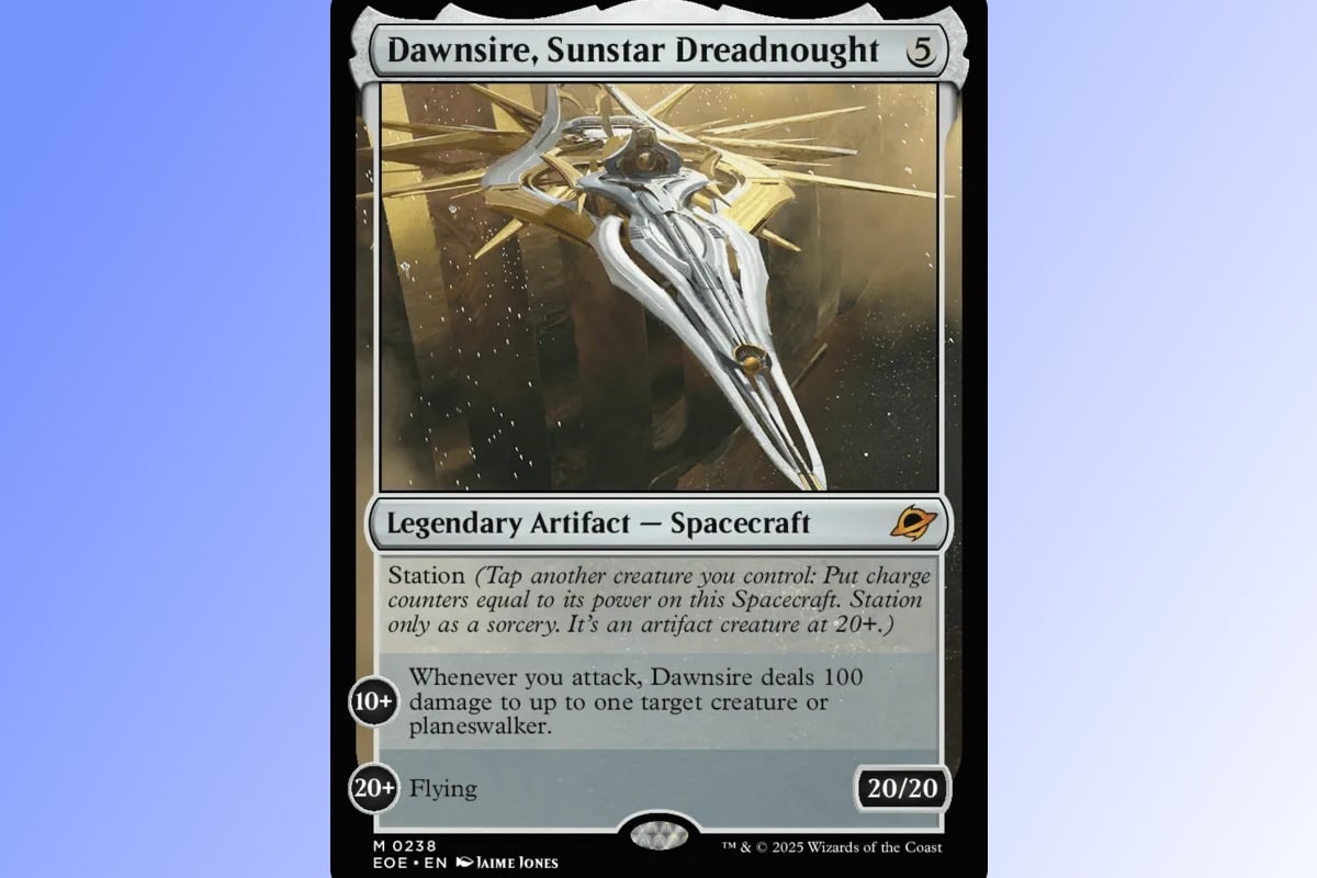 An image from our Edge of Eternity Spaceships interview depicting Dawnsire