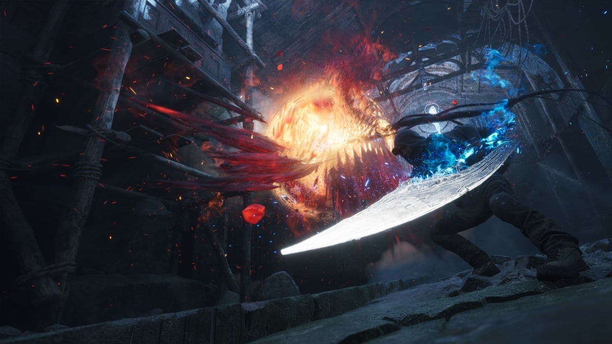 Remi fights a Hollow Walker in Hell Is Us