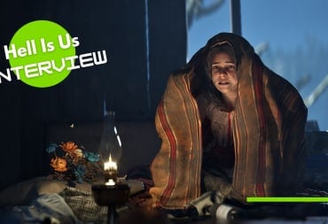 A child hides under a blanket in Hell Is Us