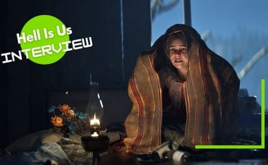 A child hides under a blanket in Hell Is Us