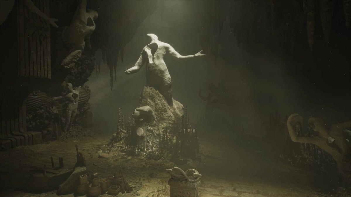Hollow Walker statue in the Temple of the Fallen trial path official image