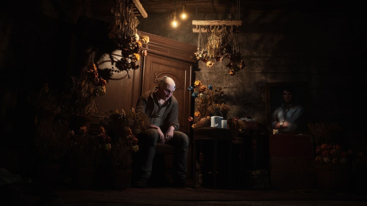 A old man in a home in Hell Is Us