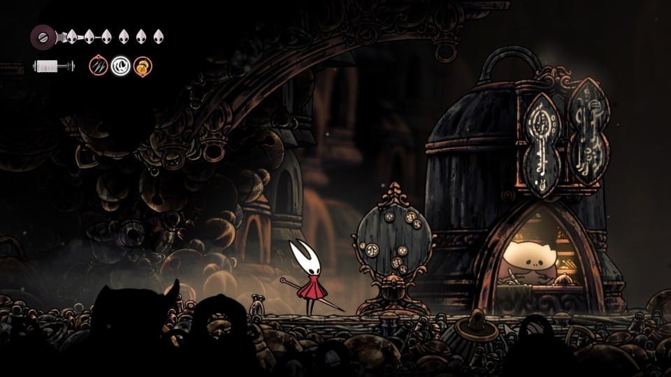 Standing next to the Wish Board in Bellhart