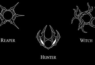 Icons for the Reaper, Hunter, and Witch crests.