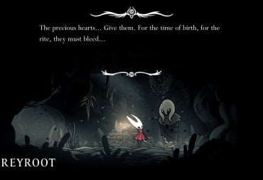 Giving the Pollip Hearts to Greyroot.