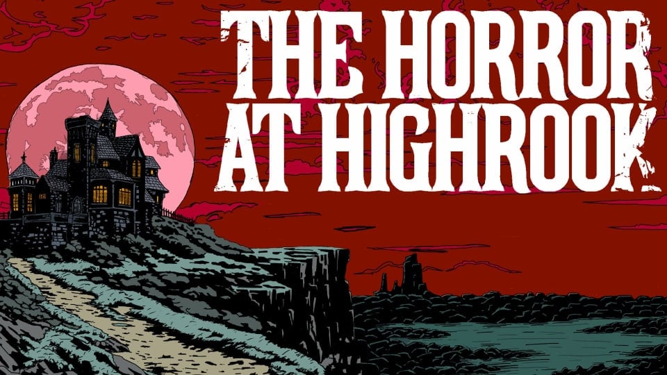The Horror at Highrook logo and key art.