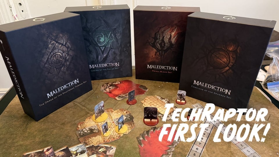 An image depicting all four boxes of Malediction