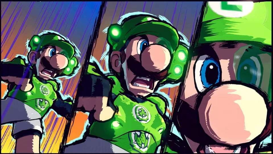 Mario Strikers Battle League has flashy animations