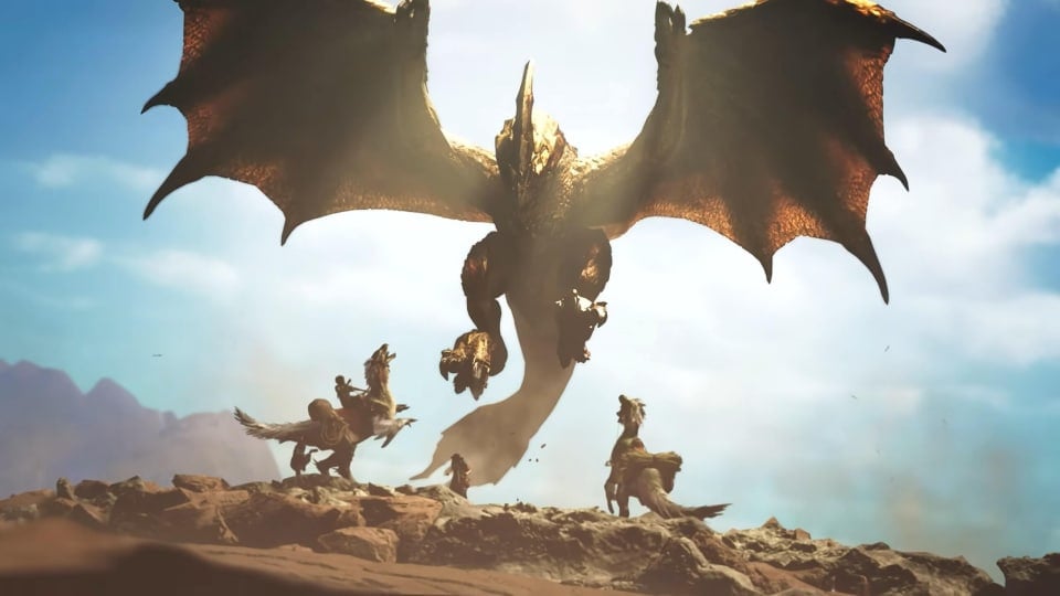 Seregios spreading its wings in Monster Hunter Wilds