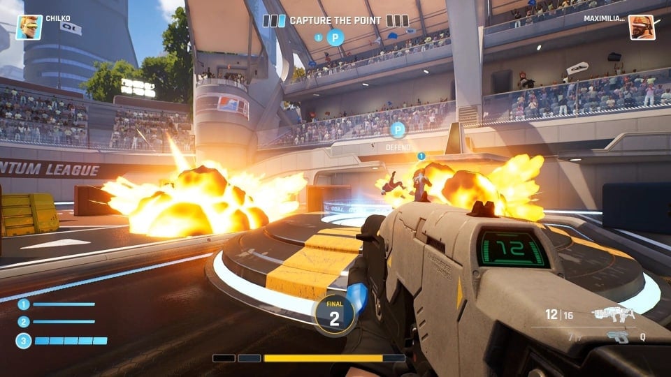 Quantum League explosions