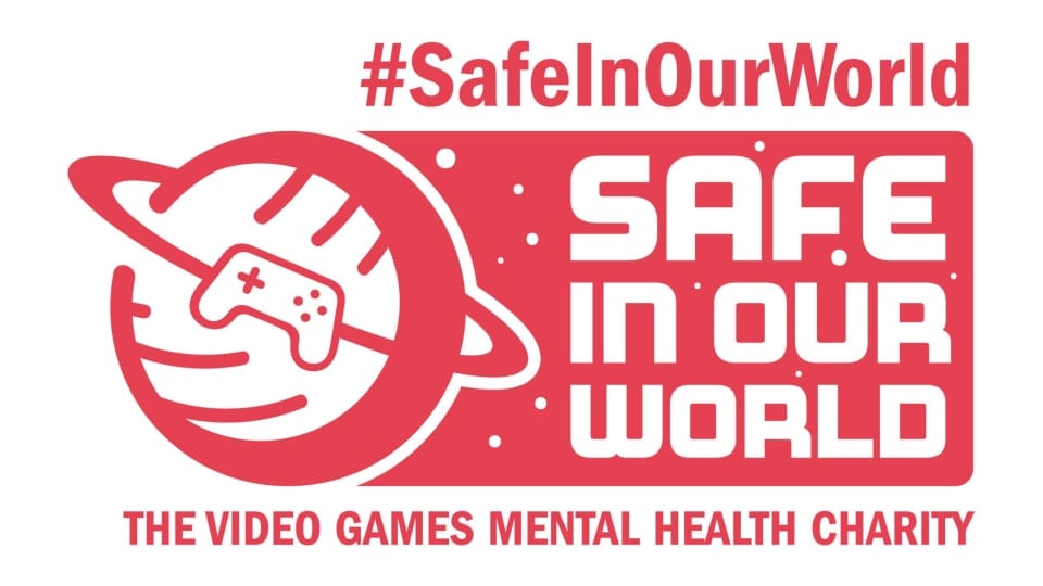 The logo for the gaming mental health charity Safe In Our World