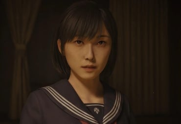 A close-up of Hinako Shimizu in Silent Hill f