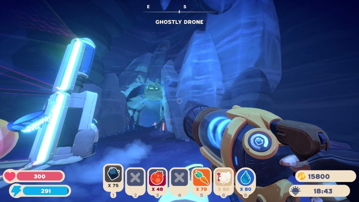 Looking up at a ghostly drone.