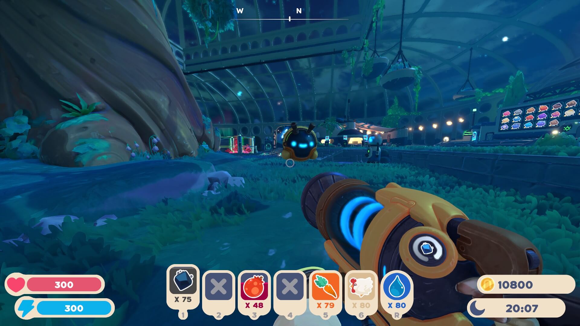 Looking at a drone flying through the Conservatory.