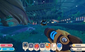 Looking at a drone flying through the Conservatory.