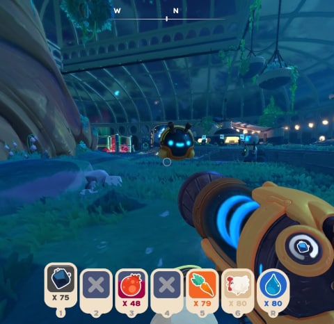 Looking at a drone flying through the Conservatory.