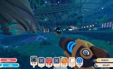 Looking at a drone flying through the Conservatory.