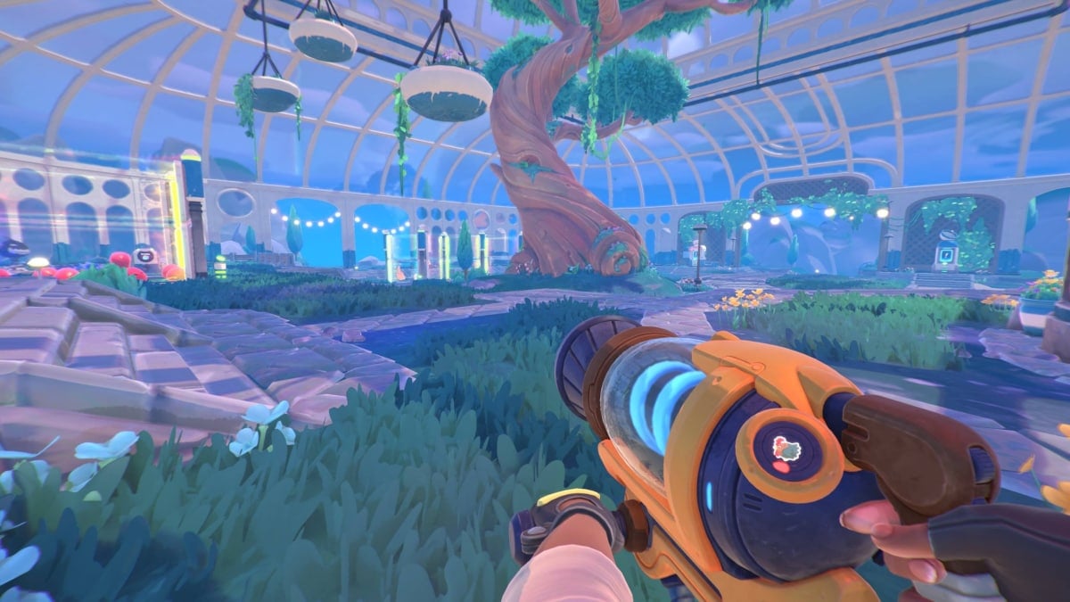 The area within the Conservatory features empty plots for corrals and farm plots, a Comm Station, the Plott Market and plenty more.