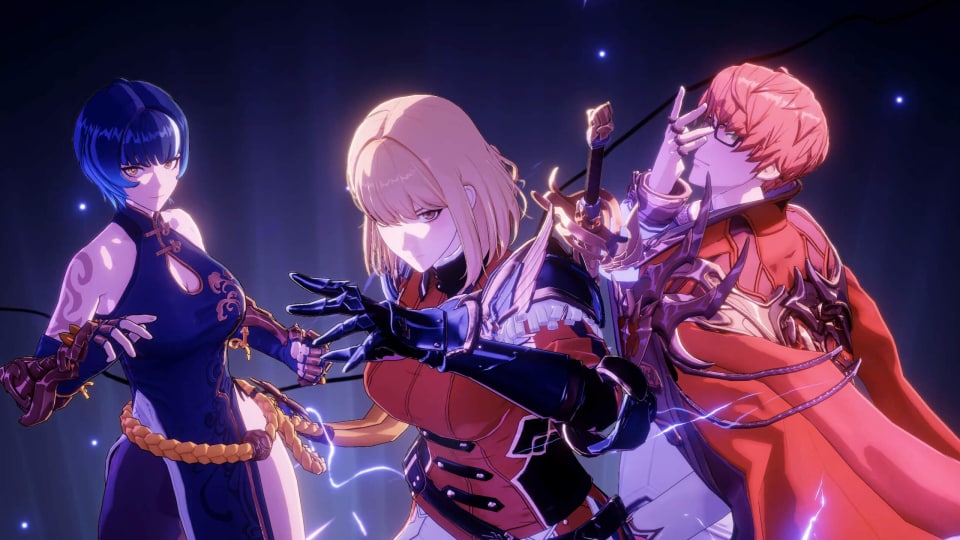 Three anime-style characters in Netmarble's Solo Leveling: Arise Overdrive