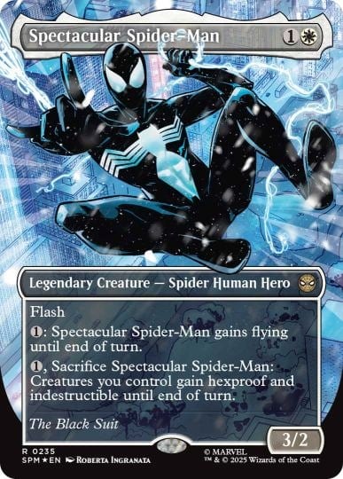 black suit spiderman mtg card