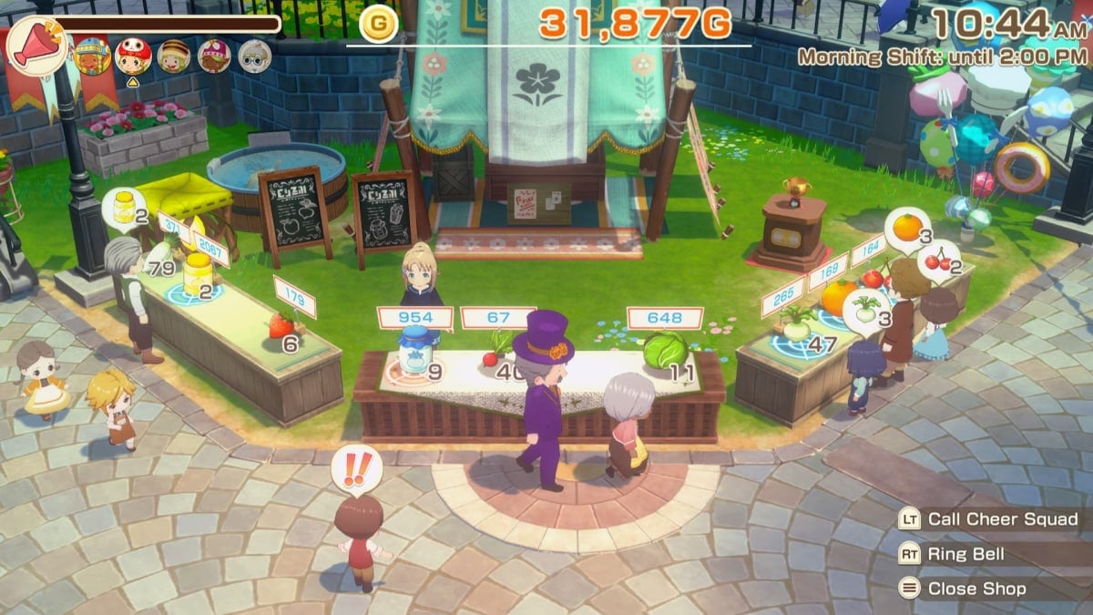 bazaar day in Story of Seasons Grand Bazaar 