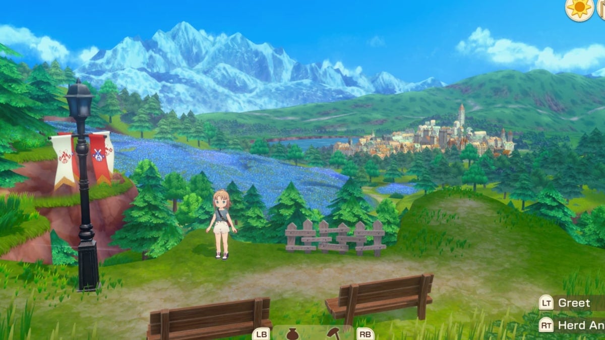 farm view in Story of Seasons Grand Bazaar 