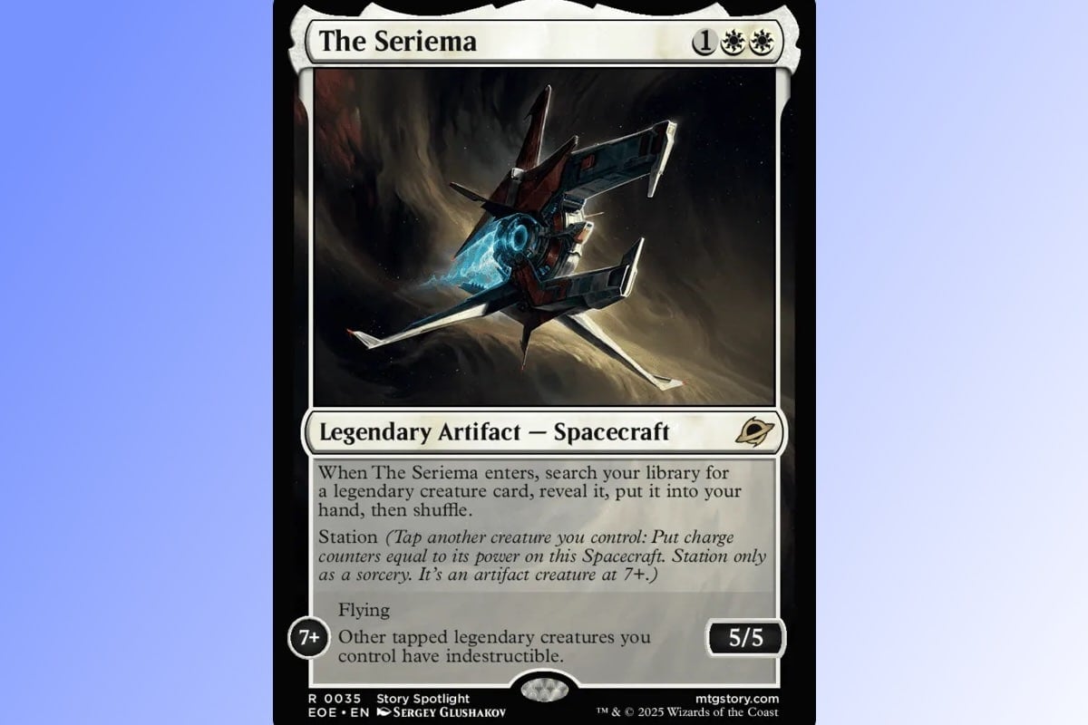Image of the Seriema from our Edge of Eternities spaceship interview with Andrew Brown