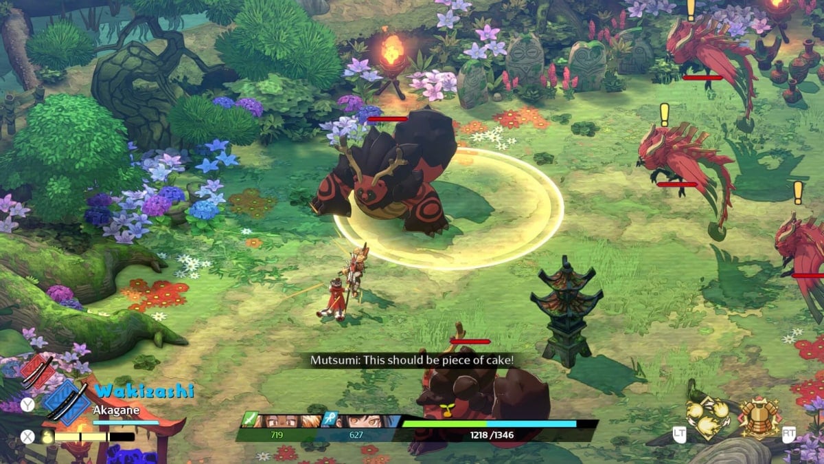 Towa and the Guardians of the Ancient Tree combat gameplay