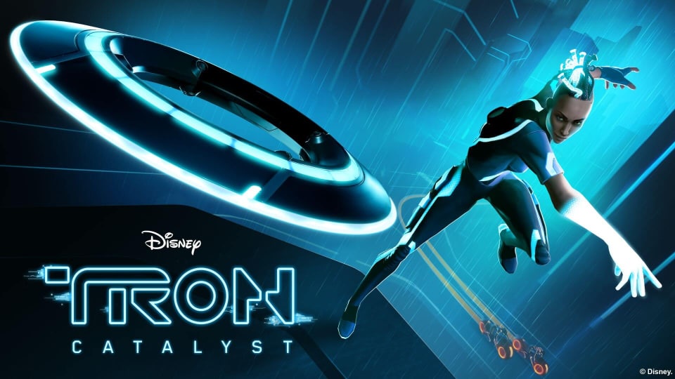 The key art for TRON: Catalyst.
