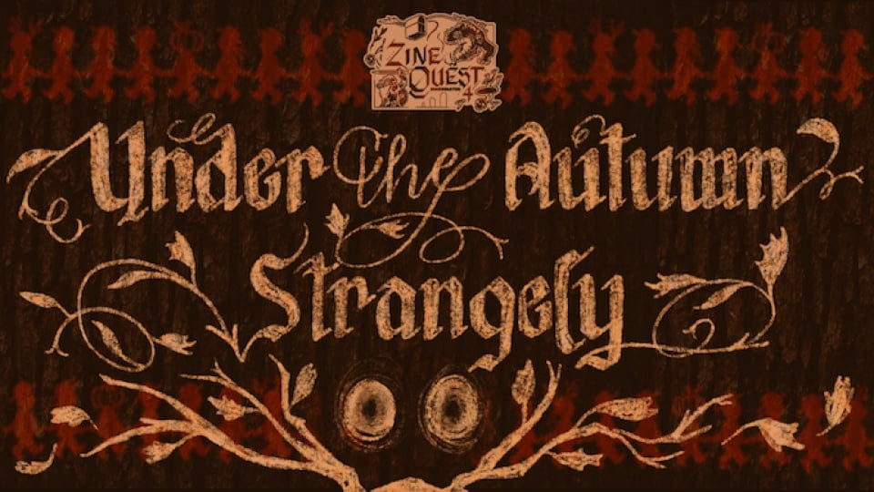 Official title artwork for the TTRPG Under The Autumn Strangely