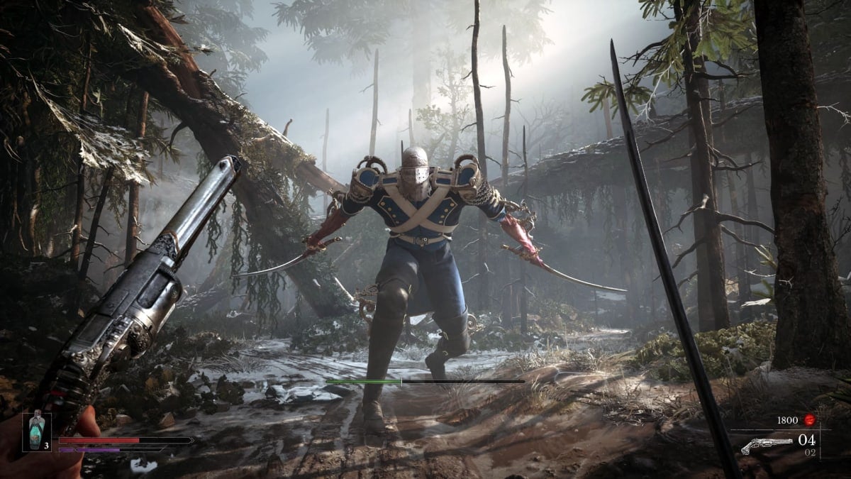 The player attacks an enemy in Valor Mortis