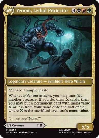 venom mtg card
