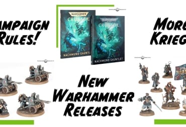 An image of the new units coming to Warhammer 40K this week for preorder.