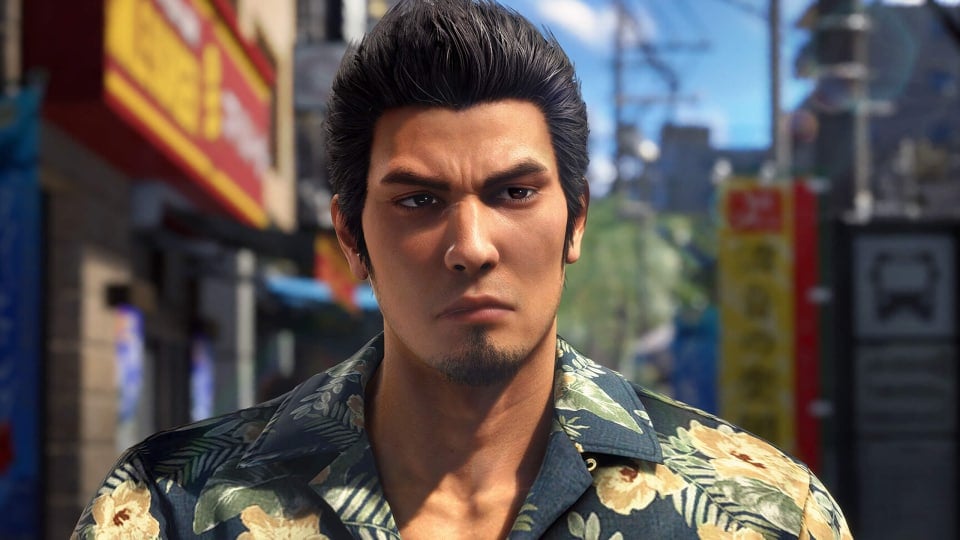 A close-up of Kazuma Kiryu in Yakuza Kiwami 3
