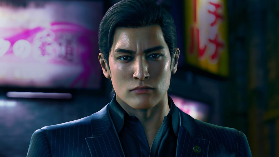 A close-up of Yoshitaka Mine in Yakuza Kiwami 3's Dark Ties addon